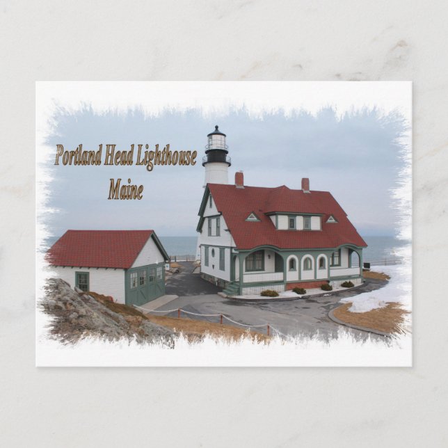 Postal Faro de cabeza de Portland - Maine (Anverso)