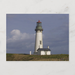Postal faro de cabeza de yaquina