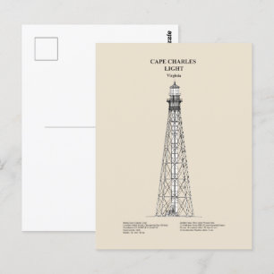 Postal Faro de Cabo Charles - Virginia - SBD