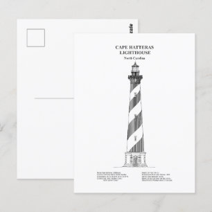 Postal Faro de Cape Hatteras - Carolina del Norte - BD