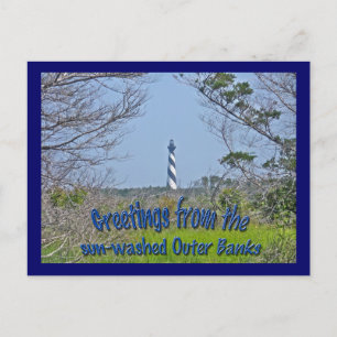 Postal Faro de Cape Hatteras de la serie Wetlands
