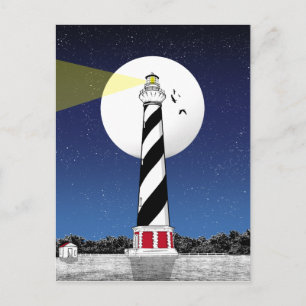 Postal Faro de Cape Hatteras en Carolina del Norte