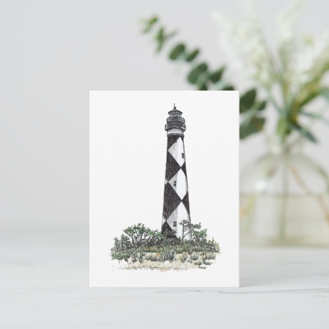 Postal Faro de Cape Lookout (Anverso de pie)
