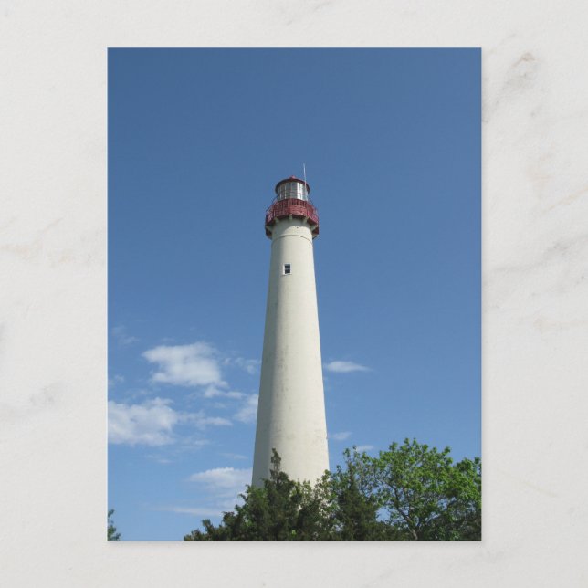 Postal Faro de Cape May en Nueva Jersey (Anverso)