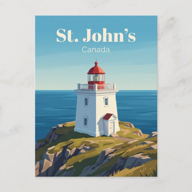 Postal Faro de Cape Spear Canadá (Anverso)