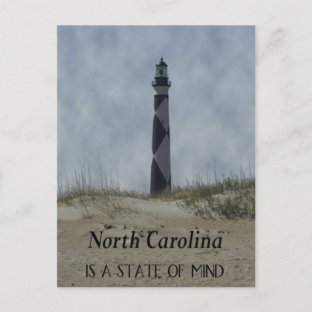 Postal Faro de Carolina del Norte (Anverso)
