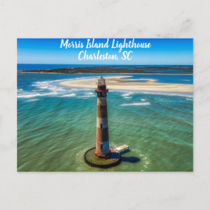 Postal Faro de Charleston South Carolina Morris Island