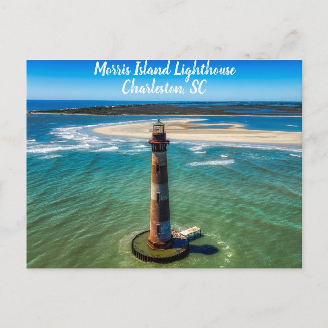 Postal Faro de Charleston South Carolina Morris Island (Anverso)