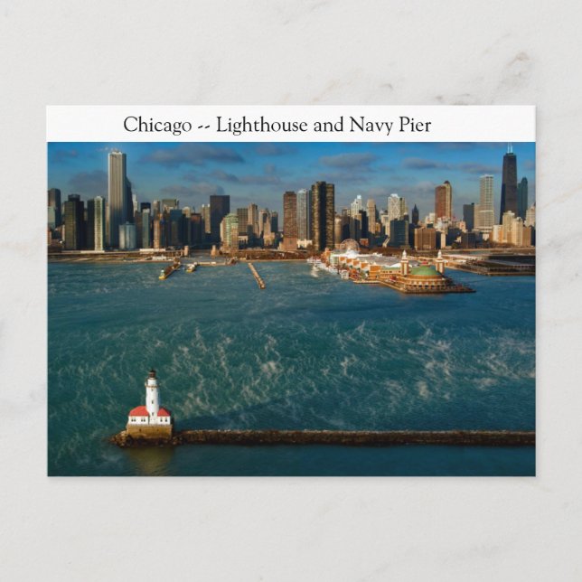 Postal Faro de Chicago (Anverso)