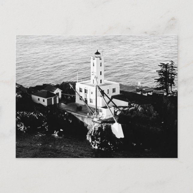 Postal Faro de cinco islas del dedo (Anverso)