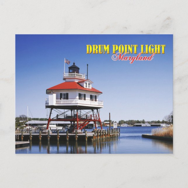 Postal Faro de Drum Point, Maryland (Anverso)
