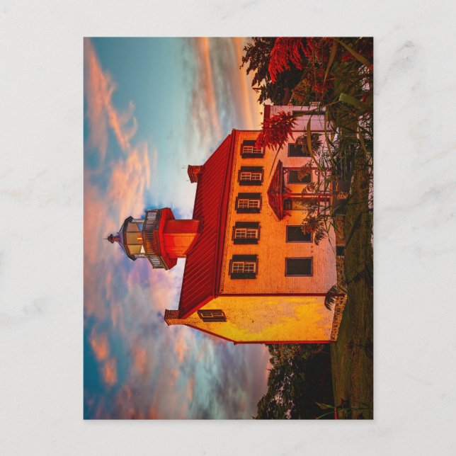 Postal Faro de East Point (Anverso)