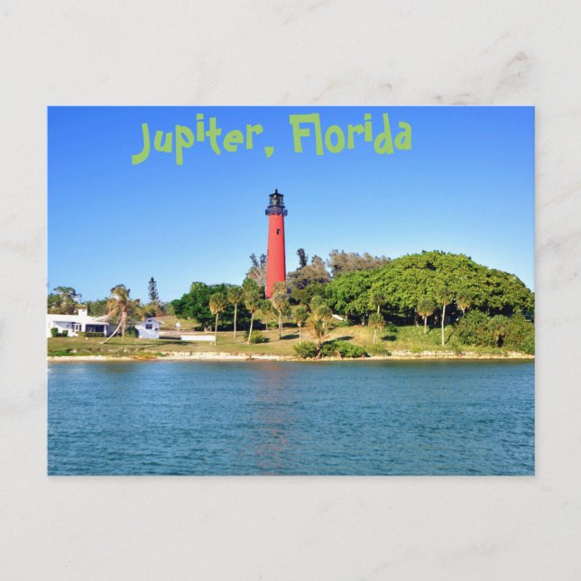 Postal Faro de entrada de Júpiter en Júpiter, Florida (Anverso)