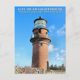 Postal Faro de Gay Head, Martha's Vineyard MA