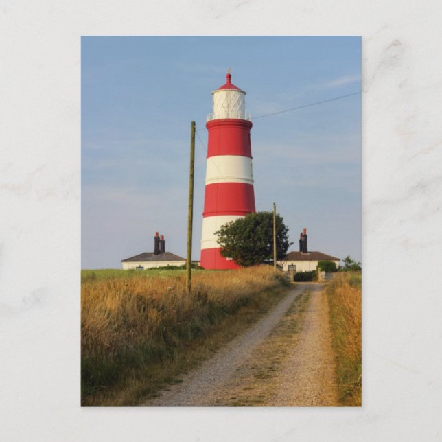 Postal Faro de Happisburgh Norfolk Norte (Anverso)