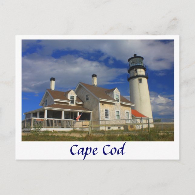 Postal Faro de Highland, Cape Cod Truro (Anverso)