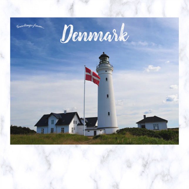 Postal Faro de Hirtshals en Hirtshals Dinamarca (Subido por el creador)