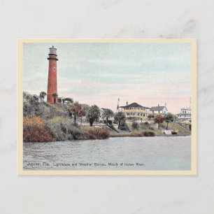 Postal Faro de Jupiter Florida vintage