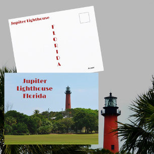 Postal Faro de Júpiter Fotografía Florida