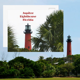 Postal Faro de Júpiter Fotografía Florida