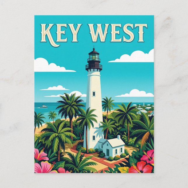 Postal Faro de Key West (Anverso)