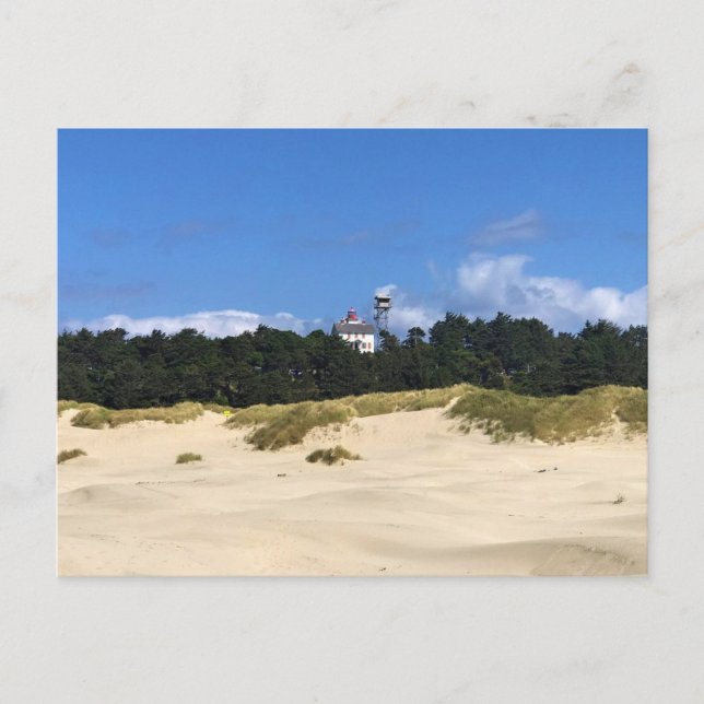 Postal Faro de la Bahía Yaquina, Newport, Oregón (Anverso)