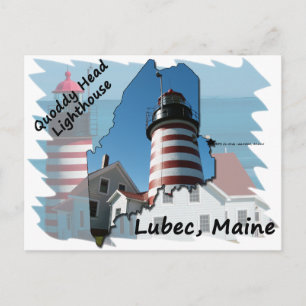 Postal Faro de la cabeza de Quoddy sobre 2