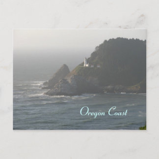 Postal Faro de la Costa de Oregón