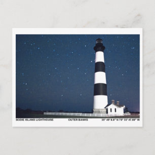 Postal Faro de la isla Bodie.