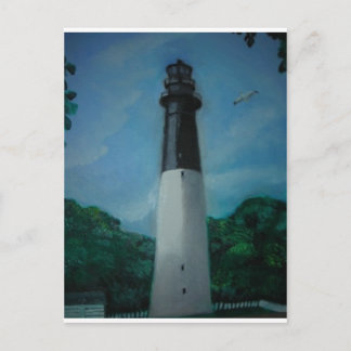 Postal Faro de la isla de la caza