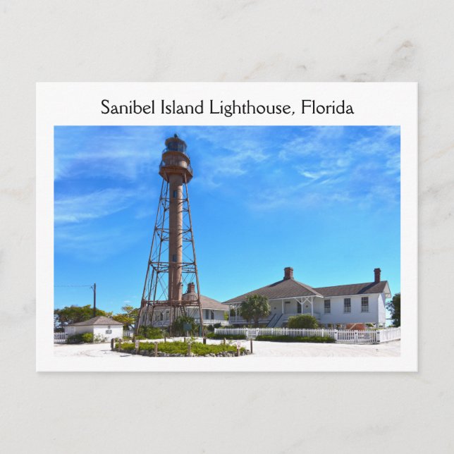 Postal Faro de la isla de Sanibel, Florida (Anverso)
