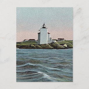 Postal Faro de la isla holandesa