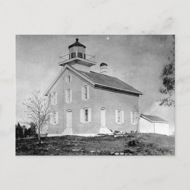 Postal Faro de la isla piloto (Anverso)