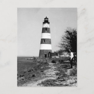Postal Faro de la isla Sapelo