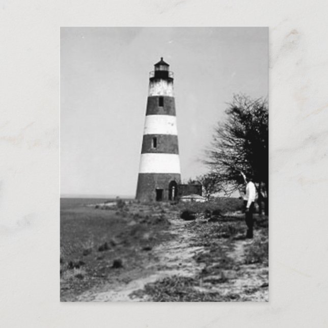 Postal Faro de la isla Sapelo (Anverso)