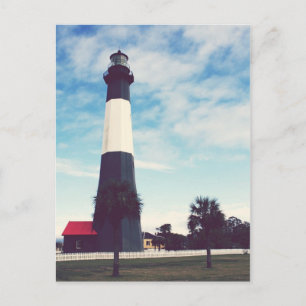 Postal Faro de la isla Tybee