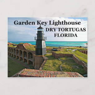 Postal Faro de la llave del jardín, Tortugas secas, posta