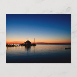 Postal Faro de las marismas de Roanoke