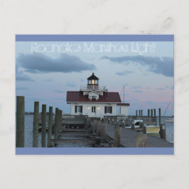 Postal Faro de las marismas de Roanoke