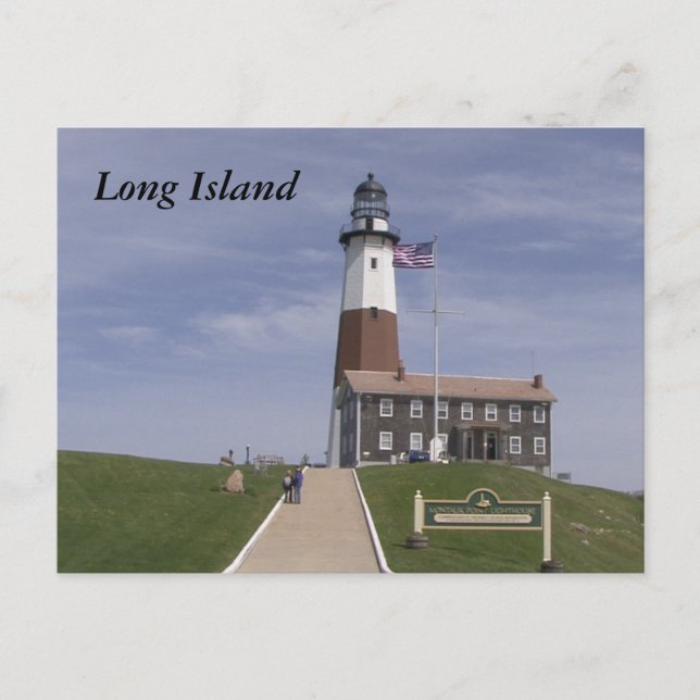 Postal Faro de Long Island 2 (Anverso)