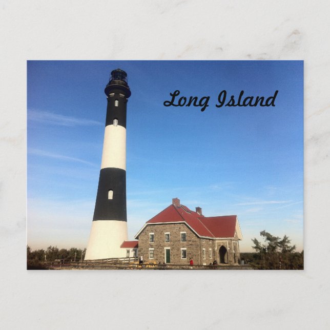 Postal Faro de Long Island 3 (Anverso)