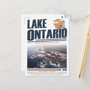 Postal Faro de los Grandes Lagos del Lago Ontario Vintage