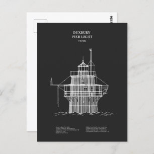 Postal Faro de luz Duxbury Pier - Massachusetts - PD