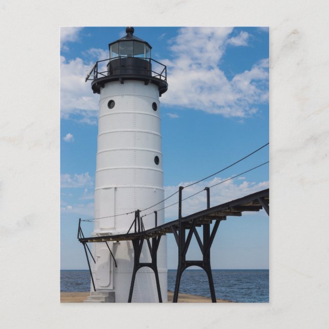 Postal Faro de Manistee (Anverso)