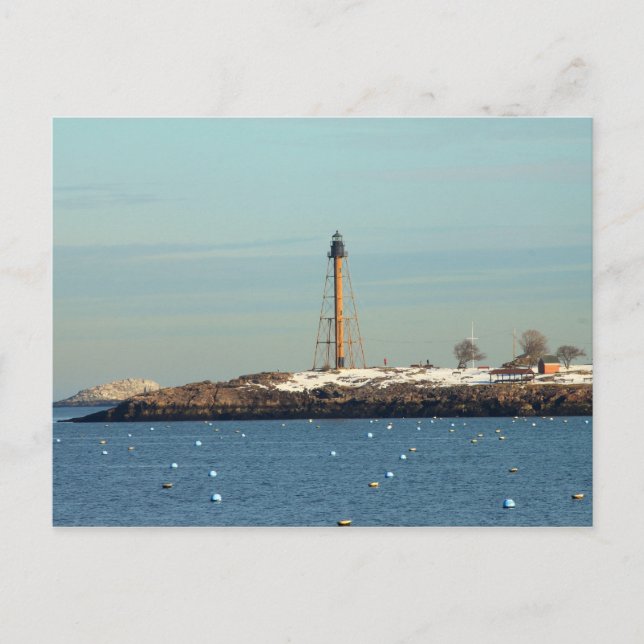 Postal Faro de Marblehead desde Waterfront (Anverso)
