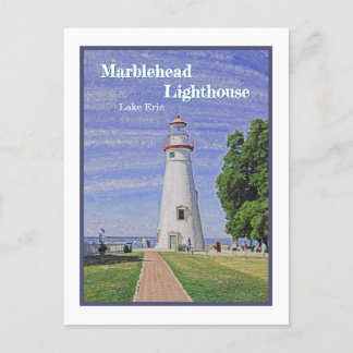 Postal Faro de Marblehead/Lago Erie