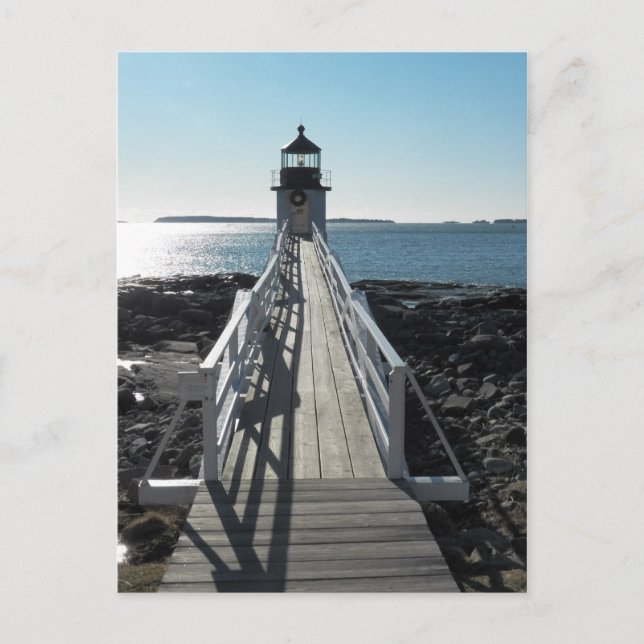Postal Faro de Marshall Point (Anverso)