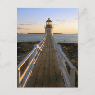 Postal Faro de Marshall Point Maine