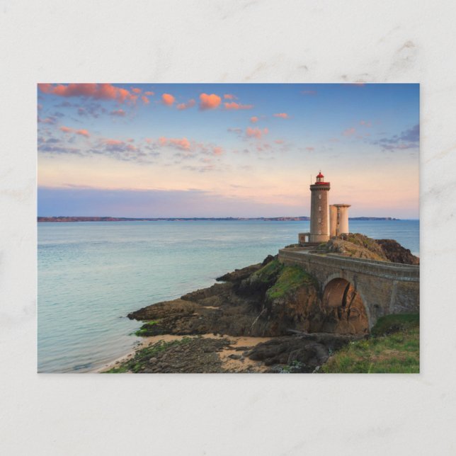 Postal Faro de Minou en Francia (Anverso)