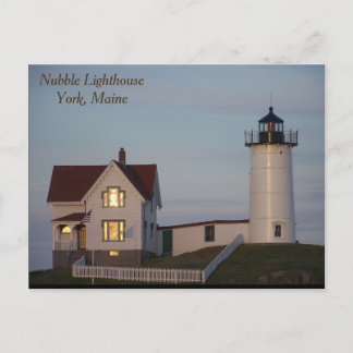 Postal Faro de Nubble, York, Maine